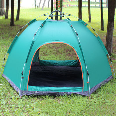 Double Layer 3 4 Person Camping Tent , Oxford Family Pop Up Beach Tent