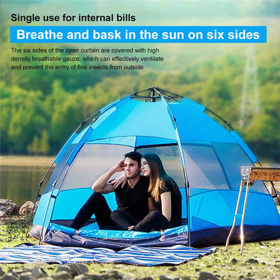 3-4 Person Pop Up Tent Tall Instant , Easy Up Family Camping Tent Automatic