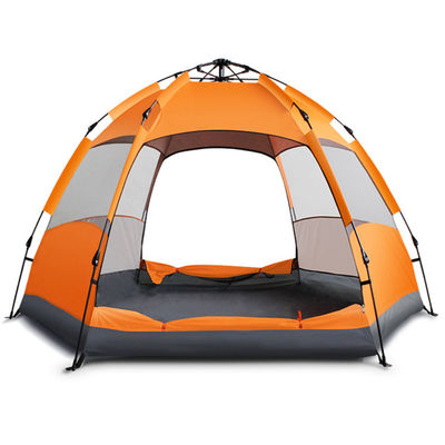 Barraca Windproof impermeável da pessoa dobro de Decker Hexagon Camping Tent 5-6