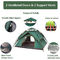 Tendas pop-up instantâneas para acampamento, barraca de acampamento automática para 3-4 pessoas, configuração dos anos 60