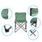 Cadeira de acampamento dobrável portátil leve com suporte para copo de braço