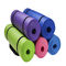 ioga Pilates Mat Non Slip Home Gym de 10mm NBR com correia levando