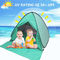 Anti pessoa 4 UV da barraca portátil da proteção solar da praia da cabana 200x165x130CM
