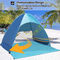 Abrigo da praia de Rod Easy Camp Pop Up da fibra de vidro da barraca da proteção solar da praia do ODM de YEFFO